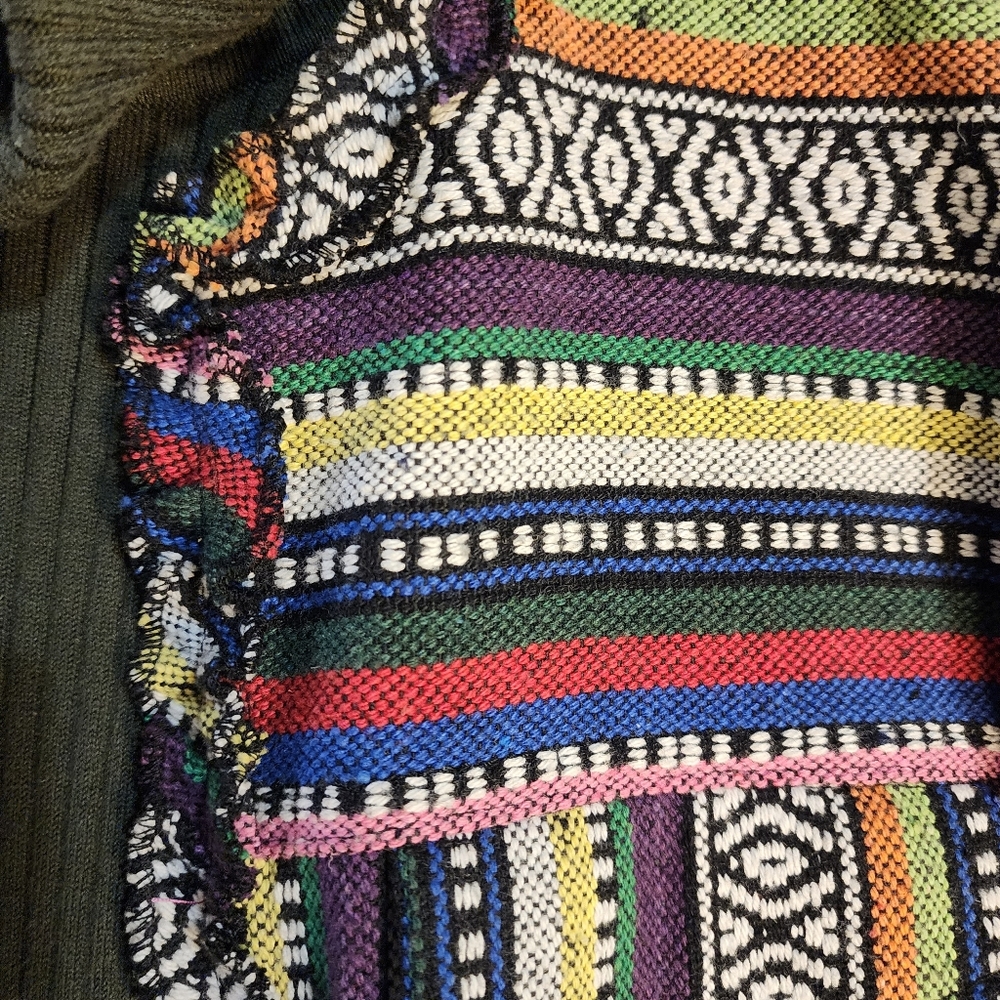 Chicos Rainbow Embroidered Boho Patchwork Style J… - image 4